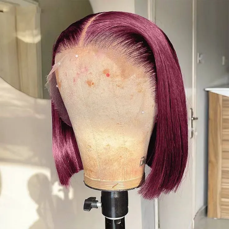 Full frontal bob pure human hair 10’inches