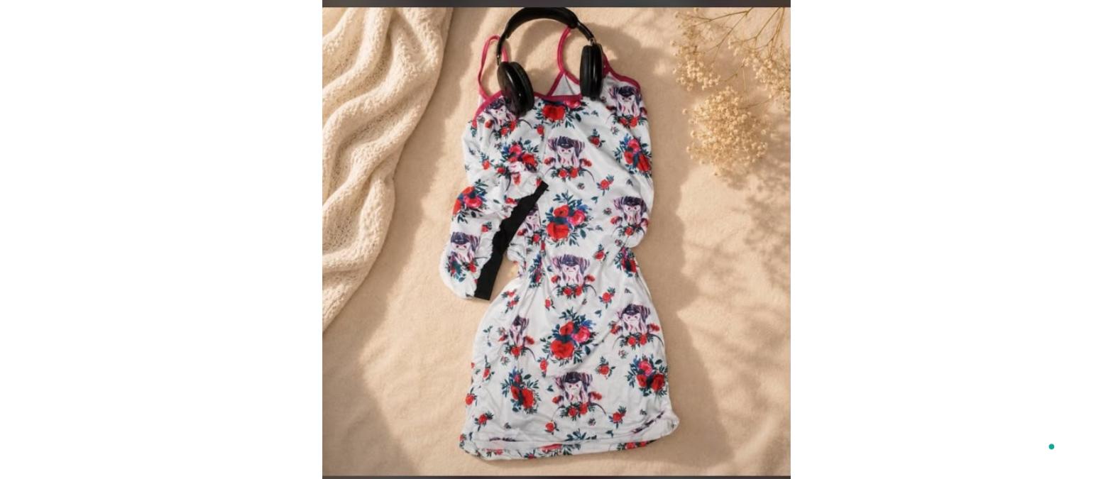 Night Wear Gown (Floral) - 1