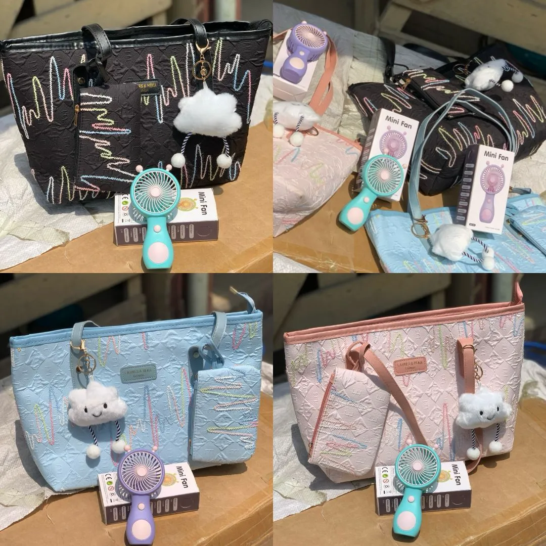 Tote bag & Mini fan - 1