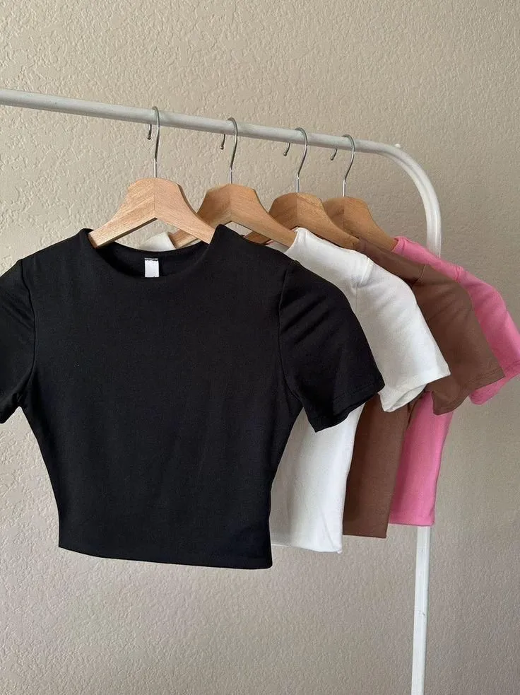 Plain crop top