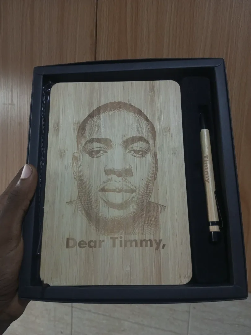 Customized 2in1 Wooden Journal - 3