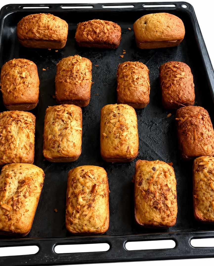Coconut bread and banana bread freshly baked , plain 2,000,choloclate toppings 2,500, Oreos toppings 3,000 - 3